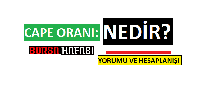 CAPE Oranı Nedir? Hesaplanışı ve Yorumlanışı